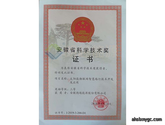安徽省科学技术奖